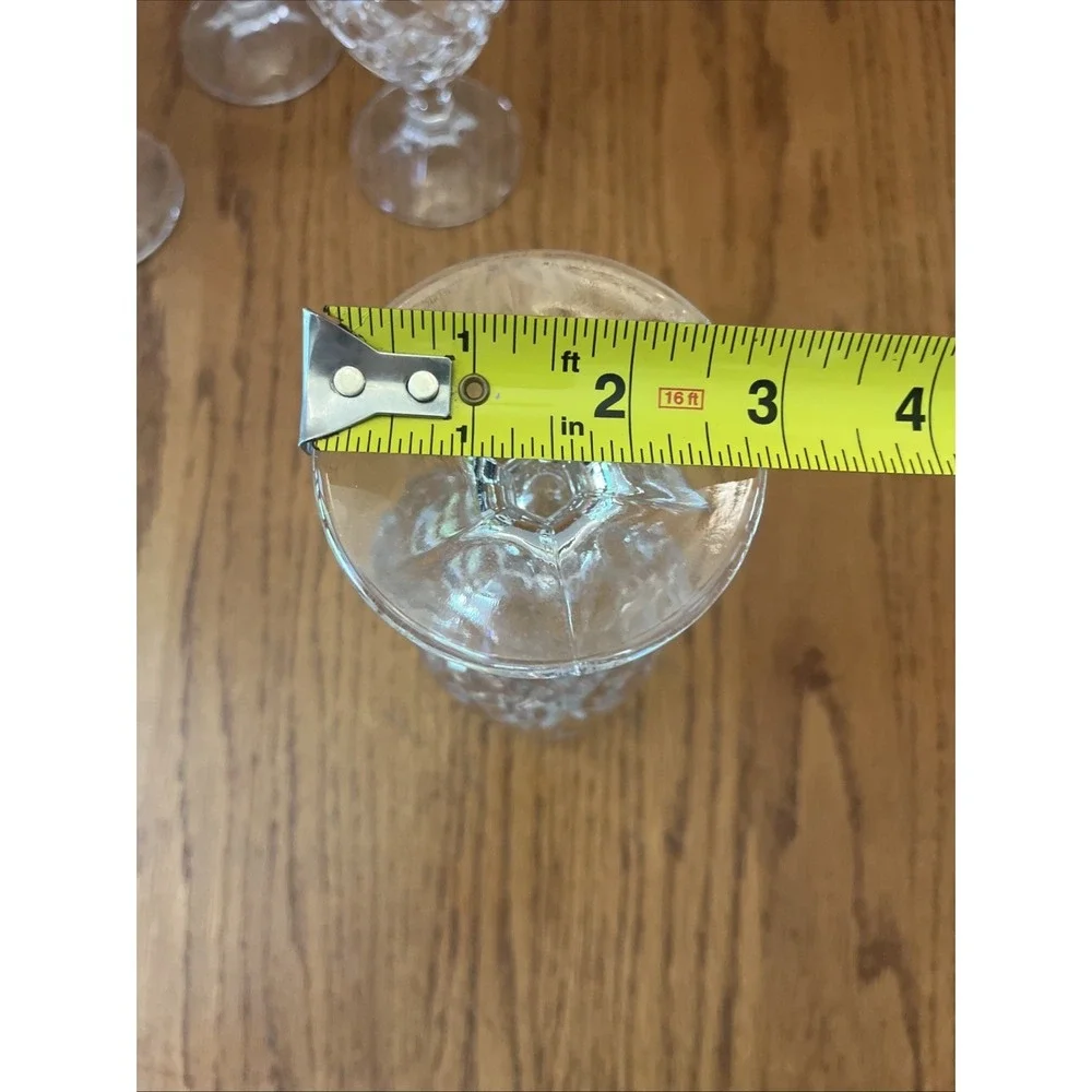 4 Godinger Dublin‎ Shannon Crystal Footed Ice Tea/ Water Goblet Stemware EUC